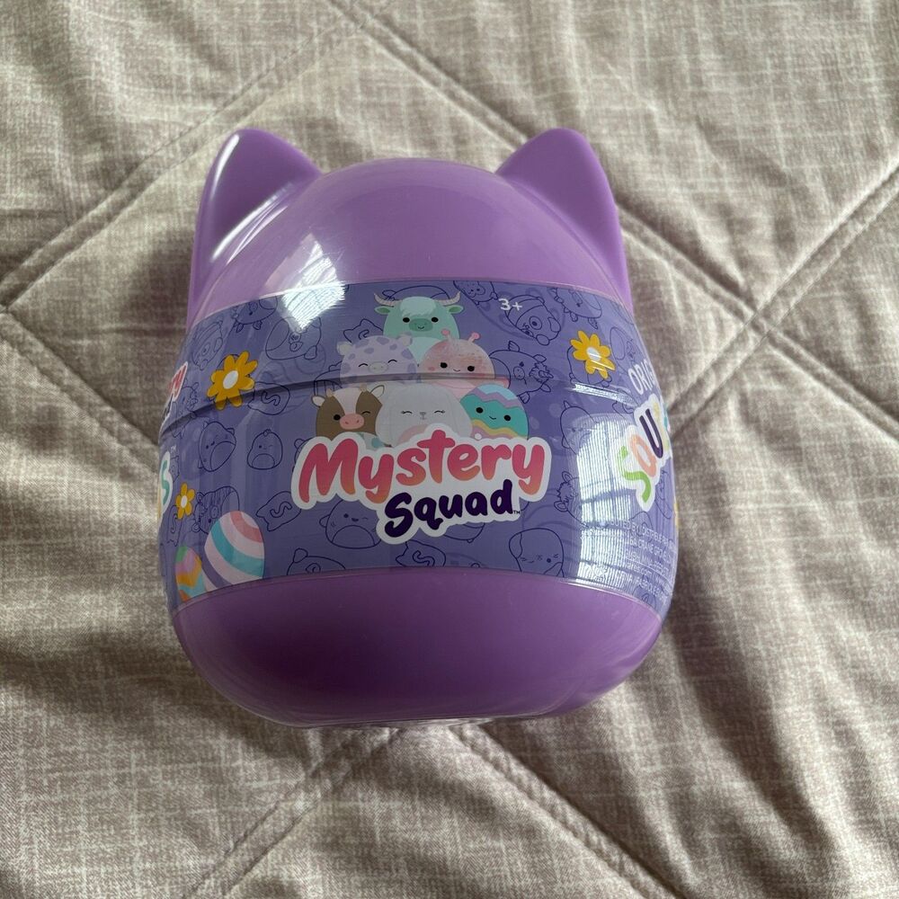 Squishmallows Mystery Squad Purple Cat Blind Capsule Sealed Plush Toy New